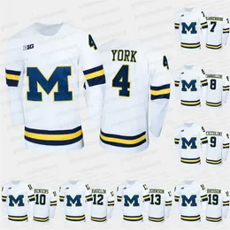 Mit College Hockey Navy Jersey Cam York Nick Blankenburg Thomas Bordeleau Brendan Morrison Matty Beniers Carl Hagelin Kent Johnson Red Berenson