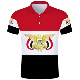 Yemen Polo Shirt Diy Free Custom Made Name Yem Polo Shirt Nation Flag Ye Islam Arabi Arab Country Republic Print Po Clothing 220702