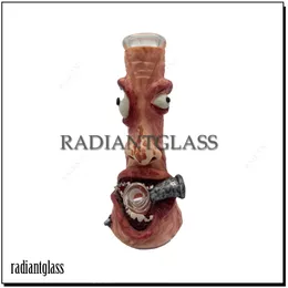 Swamp Monster 12.5 "Uniqe Style Glass Bongs Hookahs Mini Small Dab Rig 3D målade stora coola bongs med diffus Downstem Rökning Vattenrör whosale