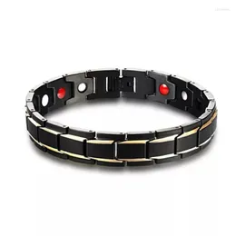 Men Women Accessories Healthy Magnetic Bracelet Elements Relieve Fatigue Improve Sleep Health Care Bangles Lovers Gift Link Chain