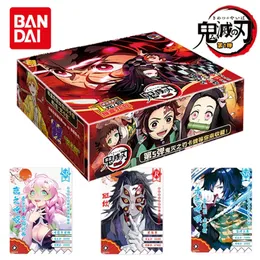 Anime Demon Slayer Cards Box Hobby Collection TCG Spela Game Rare Card Kimetsu No Yaiba Figurer For Children Gift Toy 220725