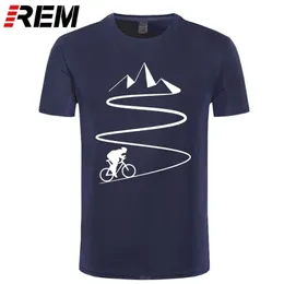 Mountain Bike Heartbeat Funny Biker T Shirt Plus Size Custom SHORT SLEEVE Herrcykelcykel Tshirt Fashion Family Cotton 220523