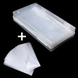 Förvaringslådor fack 100st mynthållare med box papperspengar valuta sedlar case påse transparent samlingshållare 15x7 cm