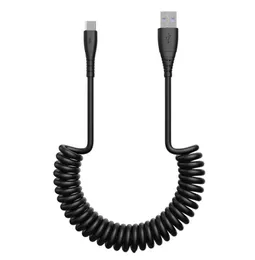3A Spring Micro USB Kable Cable Szybkie ładowanie dla Huawei Xiaomi Samsung OnePlus Phone Phone Data Cord kabel USBC