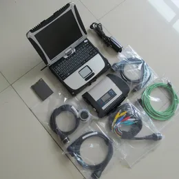 MB Star C4 Strumento diagnostico V12/2023 SSD con CF19 i5 Laptop Star Diagnosi SD C4 per auto Mercedes 12V