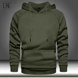 Hoodies tröjor män solid färg hoodie hip hop streetwear runway höst vinter långa ärmar hoody manlig tröja träning l220730