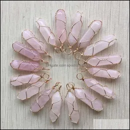 Искусство и ремесла Healing Natural Pink Rose Quartz Каменные хрустальные хрустальные чары