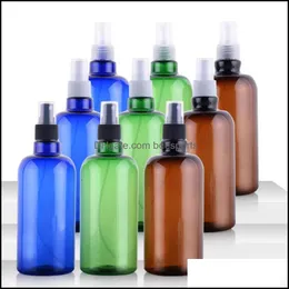 Packing Bottles Office School Business Industrial 16 Oz/500 ml Blue Amber Green Pet Plastic (BPA) med svart vit klar sprut aromathe