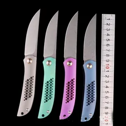 Promotion Flipper Folding Kniv S35VN Drop Point Stone Wash Blade TC4 Titan Alloy Handle Ball Bearing Fast Open EDC Knives