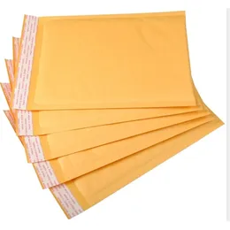 50pcslot Kraft Bubble Mailers Padded lopes Paper Bags lope Yellow Mailing Bag Y200709