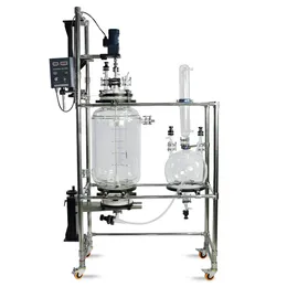 ZZKD Lab levererar 20L 50L 100L Vaccum Filter Crystallization Reactor Jackat Glass Vessel Stirred Crystallization 220V/50Hz