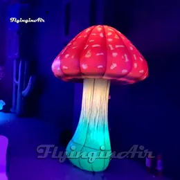 Grandes decorações de palco de cogumelos infláveis ​​LED de cogumelos