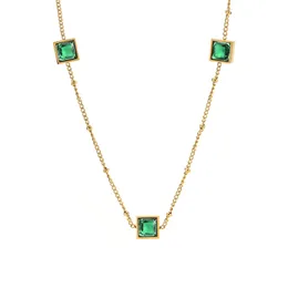 Luxur Design Emerald Gemstone Pendant Necklace Armband Wedding Jewelry for Women Gift