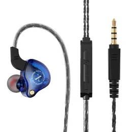 Hifi subwoofer trådbundna hörlurar in-ear hörlurar med mikrofon och avlägsna stereo 3,5 mm headset öronklappar musik hörlurar för iPhone Samsung Huawei Alla smartphones DHL