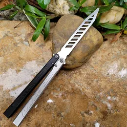 TheOne Falcon Butterfly Trainer Jilt Knife D2 Blade 6061 항공 알루미늄 핸들 부싱 시스템 무료 스윙 EDC 도구 나이프