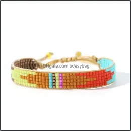 Pulseiras de t￪nis j￳ias shinus boho miyuki colorf pseras 2021 bracelete de moda para mulheres amizade handmad whol dhy5b