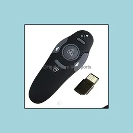 Andra Office School Supplies Business Industrial RF 2.4 GHz trådlös presentatör Remote Presentation USB CONTROL POWERPOPT PPT CLICKER SIDA