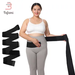 Postpartale Bauchband Schwangere Frauen Abnehmen Bauch Kompression Wrap Gürtel Verstellbare Bandage Elastische Taille Trainer Trimmer 220419