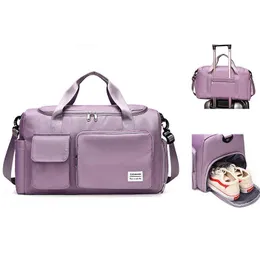 Travel Bag Luggage Handbag Women Shoulder Bag Large Capacity Weekend Waterproof Nylon Sports Gym Bag Designer Duffle Bags 220614