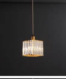 Pendelleuchten Korridor 1 Stücke Lange Kristall Bar Licht Quadratische Lampe Für Flur Lamparas E14 Led Veranda Schlafzimmer LightPendant