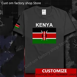 República de Kenia, camiseta para hombres kenianos, Jersey personalizado gratis, nombre DIY, número 100, algodón, hombres, mujeres, camiseta informal suelta 220620