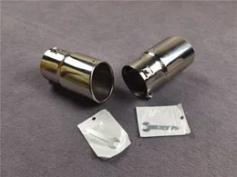 1 PZ Universale Con Punte Di Scarico Di Controllo Tubo Di Coda Per Tutte Le Auto Ugelli Posteriori Auto In Acciaio Inox Silenziatore Sistema di Scarico