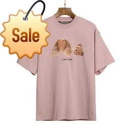 Angel T-shirts Palm Palm Trendy Decapitated Teddy Bear Print T-Shirt