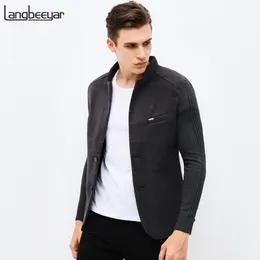 Autumn Winter Fashion Mody Moda exclusiva masculina blazer lã de lã casual blazer slim fit retchwork manga mass de traje de terno 201104