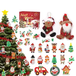Dekompression Spielzeug Kid Weihnachtsfest -Adventskalender Push Blasen Zappel Spielzeug Countdown 24 Tage Weihnachtsblindkasten Stressabbau Kinder überraschen Geschenke