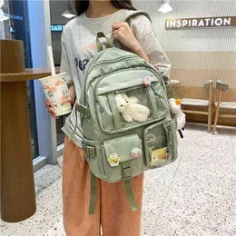 HBP Backpack Style Baglarge Capacity for Women Japanese School Bag Kawaii Student Multi Color in Popular Waterproof Cute Travel 220723