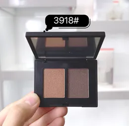 Marca all'ingrosso Duo Eyeshadow 2.2g Two Colors Eye Shadow Platette 3918 Cordura Shimmer Glitter Alta qualità Warm Tener Natural Eye Shadow Makeup