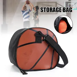 Duffel Väskor volleyboll fotboll basket förvaring väska mesh sida en axel fitness fotboll boll utomhus träning utrustning duffel