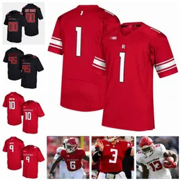 Rare Rutgers Scarlet Knights Maglie Mohamed Sanu Jersey Logan Ryan Jason McCourty Kenny Britt College Football Maglie Cucite personalizzate