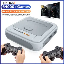 Wi -Fi Video Game Console Super Console X Pro с 50000 Retro Games 4K Android TV Box Mini Game Console для PS1/PSP/SNES/N64/DC H220426
