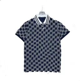 2022 Мужская рубашка Polos Brand Classic Tshirt Мужчины дизайнеры Tees Вышивка с коротким рукавом Летний отворот полоса сплошной цвет грудной буквы женские украшения Tops M-3XL # 35