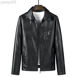 Wordkind Men Motorcycle Jacket Clothing Men Casual Leather Jacket и осенняя корейская модная тенденция свободная молодежь L220801