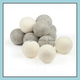 Other Laundry Products Clothing Racks Housekee Organization Home Garden Natural Wool Felt Dryer Balls 4-7Cm Reus Dhqpk