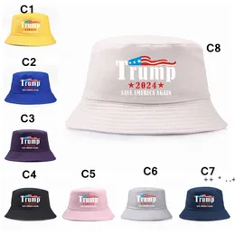 Trump Bucket Sun Cap 28 Styles USA Election Trump 2024 Cappello da pescatore Keep America Great Party Hats BBE 13678