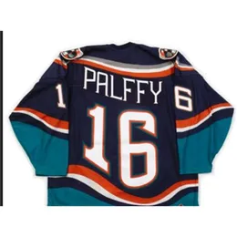 Chen37 1997-98 Fishsticks Fisherman hockey Men #16 Ziggy Palffy HOCKEY Jersey or custom any name number retro Jerseys