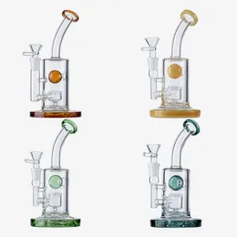 Jet Perc Glass Bong Hollow Water Lateing Ball Hookahs Tall 7inch Dab Oil Rigs 14mmの女性ジョイントとボウル水道