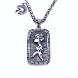 New Trendy Handsome Cool Boy Brother Pendant Titanium Steel Necklace Male Hip-Hop Personality Fashion Wild Sweater Chain Gift