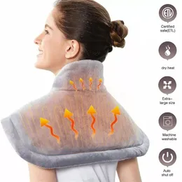 Carpets Electric Warming Heating Pad Blanket Shoulder Neck Wrap Pain Relief Temperature ControllerCarpets