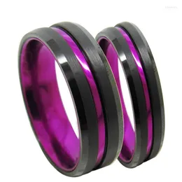 Pierścienie klastra Ruyi Tungsten złota miłośnicy Lasha Candfer Electric Black Inner Zestaw Purple Aluminium żółci zagraniczne Akcesoria TOBY22