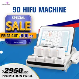 2021 PORTABLE HIFU FACE LIFTING BODY SLAMNING 8 HEADS DERMIS SMAS LAYER HUD THE Ultrasound Machine