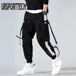 Men's Pants Streetwear Pockets Boys Jogger Hip Hop Sweatpants Joggers Trousers Tactical Mens Cargo Harem Men Clothes 220826