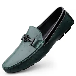 Herren Loafer Kopfschicht Cowide Freizeit Lederschuhe Fashion Fringe Casual Schuhe Komfort Schlupf auf Ladungsflächen Fahren Fahren