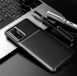 Fodral för Huawei ära 10x Lite Case Carbon Fiber Silicone Soft TPU Bumper Telefon Väska till ära 9x Pro Back Cover