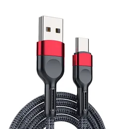 USB Type C Cables 3A Micro Fast Charger Sync Data Cable For Xiaomi Huawei Redmi Samsung Mobile Phone Charging Wire Cord 1M