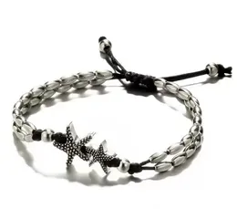 Böhmische Damen-Armbänder, Fußkettchen, Stern-Om-Yoga-Anhänger, Fußkettchen, Seilkette, Seestern-Fußkettchen