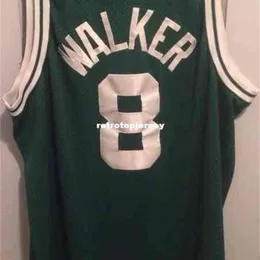Antoine Walker #8 Jersey Männer Green genähte Basketballtrikots